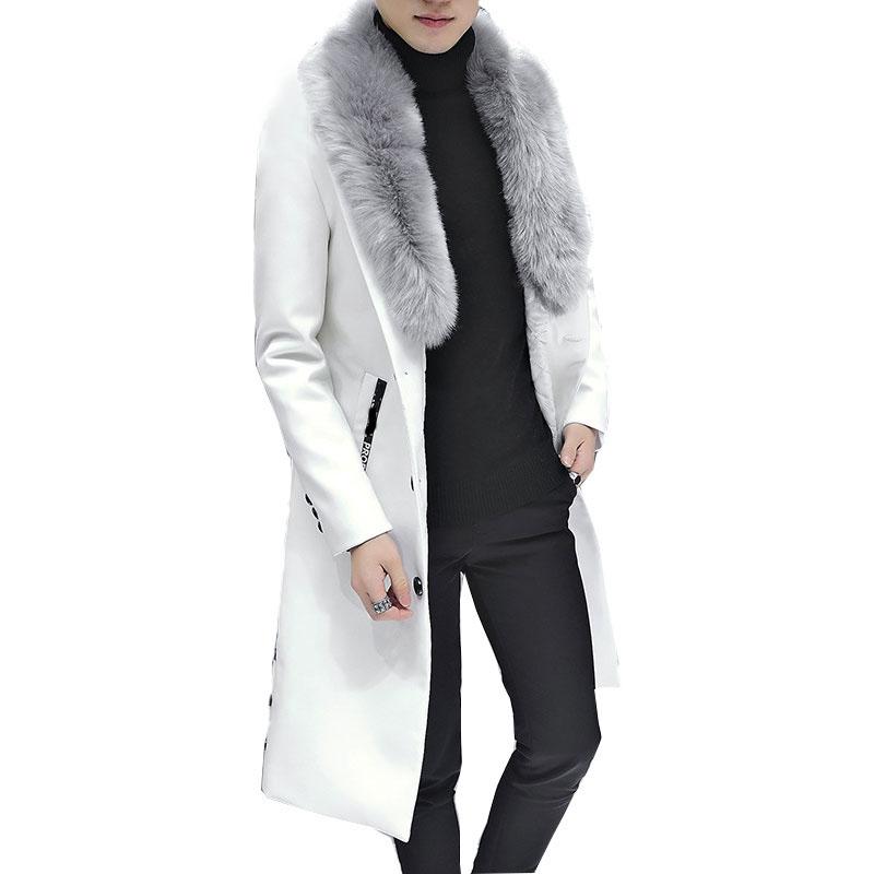 2020 New Winter Blazer Fur Collar Long Section Men fur Coat Men's Business Casual Leather Jacket Fleece Warm Thick Overcoat XXXL, Black
2020 New Winter Blazer Fur Collar Long Section Men fur Coat Men's Business Casual Leather Jacket Fleece Warm Thick Overcoat XXXL, Black