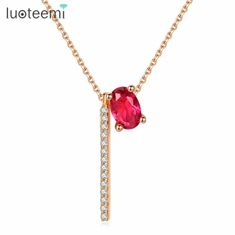 LUOTEEMI Necklace Copper CZ Red Stone Drilled Chain Tassel Vintage Gorgeous Multicolor Bright-color Bijoux Femme Gift For Women
LUOTEEMI Necklace Copper CZ Red Stone Drilled Chain Tassel Vintage Gorgeous Multicolor Bright-color Bijoux Femme Gift For Women