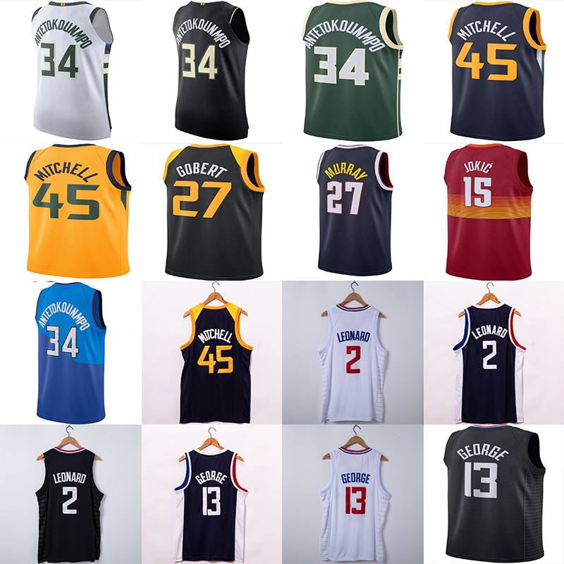 NCAA Giannis 34 Antetokounmpo Kawhi 2 Leonard 43 Mitchell Nikola 15 Jokic 27 Murray 13 George 32 Towns 1 Edwards Men Basketball Jerseys
NCAA Giannis 34 Antetokounmpo Kawhi 2 Leonard 43 Mitchell Nikola 15 Jokic 27 Murray 13 George 32 Towns 1 Edwards Men Basketball Jerseys