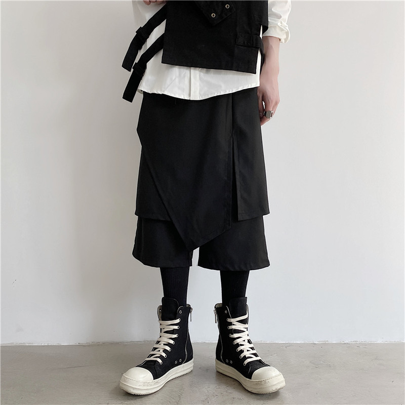 2021 Bugging Two Hip Hop Pieces Men's Slacks, Japanese Punk-style Street Racers, Vintage Leg-long Culottes. Bzx7, Black
2021 Bugging Two Hip Hop Pieces Men's Slacks, Japanese Punk-style Street Racers, Vintage Leg-long Culottes. Bzx7, Black