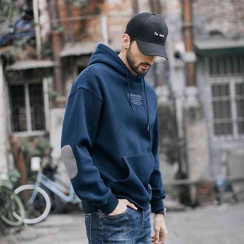 Plush sweater men's hooded 2021 autumn new trend thickened contrast top Hoodie casual winter coat, Black
Plush sweater men's hooded 2021 autumn new trend thickened contrast top Hoodie casual winter coat, Black