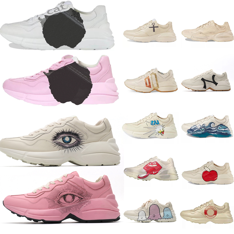 2021 luxurys designers shoes Rhyton Sneakers Beige Men Trainers Vintage Luxury Chaussures Ladies Shoes Designer Sneakers with box size Y9Z5#, Black
2021 luxurys designers shoes Rhyton Sneakers Beige Men Trainers Vintage Luxury Chaussures Ladies Shoes Designer Sneakers with box size Y9Z5#, Black