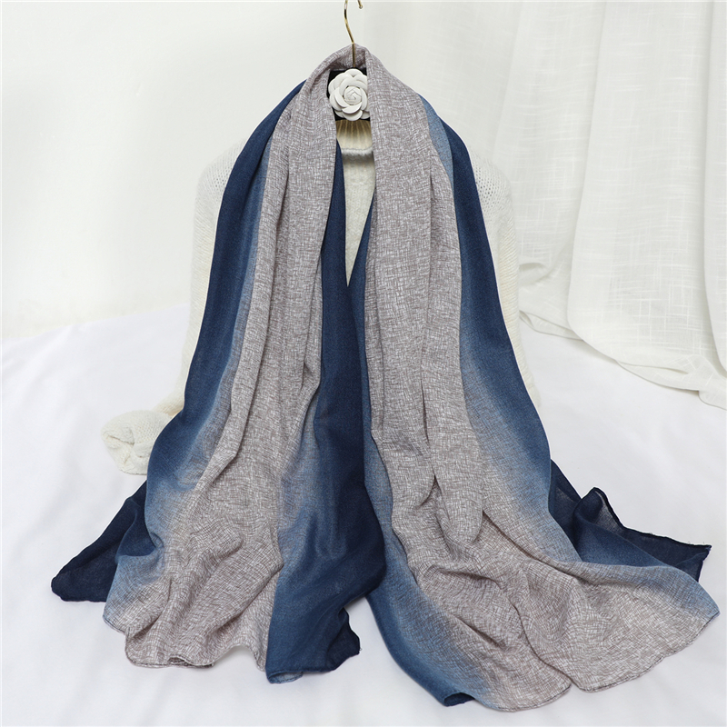 new design brand spring women scarf fashion plaid print cotton hijabs scarves for ladies shawls and wraps pashmina stoles Y201007