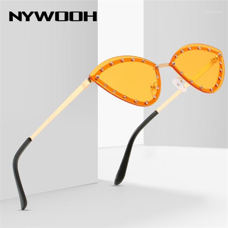 NYWOOH Cat Eye Sunglasses Women Chic Rimless Diamond Sun Glasses Ladies Ladies Design Shades UV4001
NYWOOH Cat Eye Sunglasses Women Chic Rimless Diamond Sun Glasses Ladies Ladies Design Shades UV4001