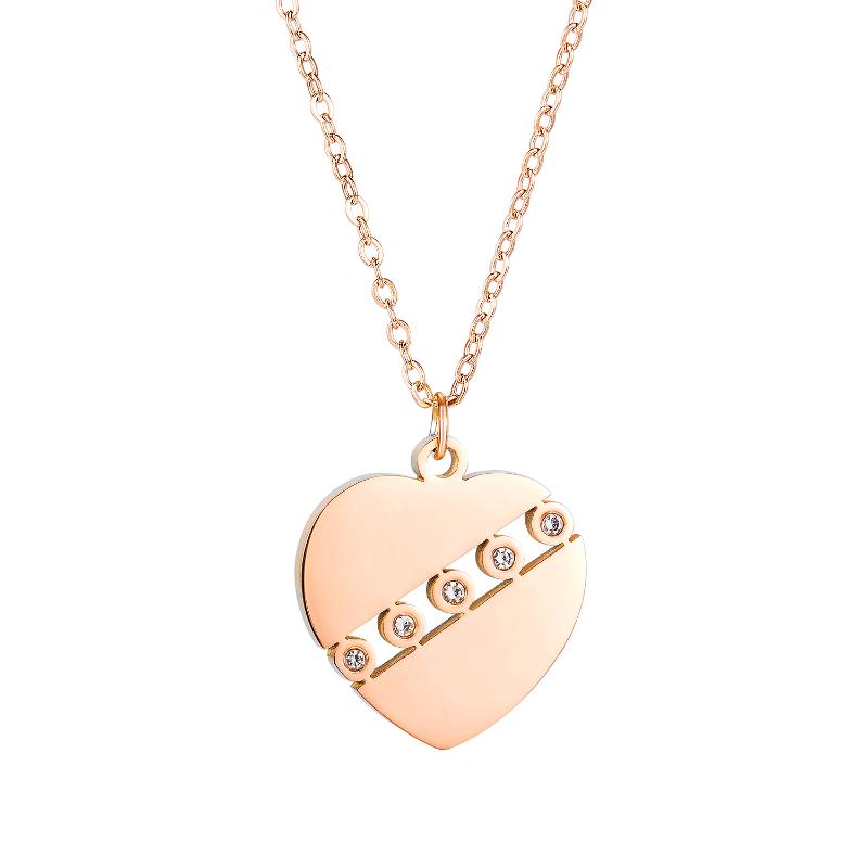 Chokers FIREBROS 2021 Rose Gold Color Stainless Steel Zircon Heart Pendant Necklace Choker Collar Women Jewelry Gift GX1678
Chokers FIREBROS 2021 Rose Gold Color Stainless Steel Zircon Heart Pendant Necklace Choker Collar Women Jewelry Gift GX1678
