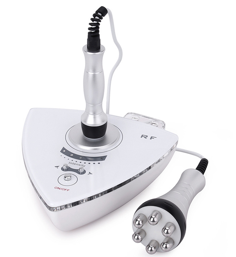 Mini 2-in-1 RF Radio Frequency Skin Tightening and Body Slimming Machine with 5MHz Fractional RF for Face Lifting and Stretch Mark Removal