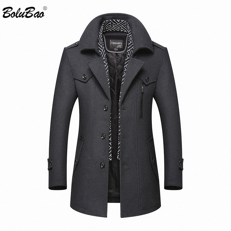 BOLUBAO Men Winter Wool Coat Men' New Casual Brand Solid Color Wool Blends Woolen Pea Coat Male Trench Coat Overcoat 201119, Purple
BOLUBAO Men Winter Wool Coat Men' New Casual Brand Solid Color Wool Blends Woolen Pea Coat Male Trench Coat Overcoat 201119, Purple