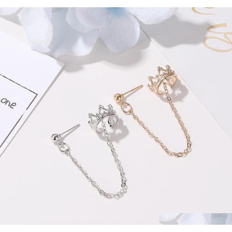 Stud Fashion Jewelry Single Piece Chain Earring Crow sqcqVe dhseller2010