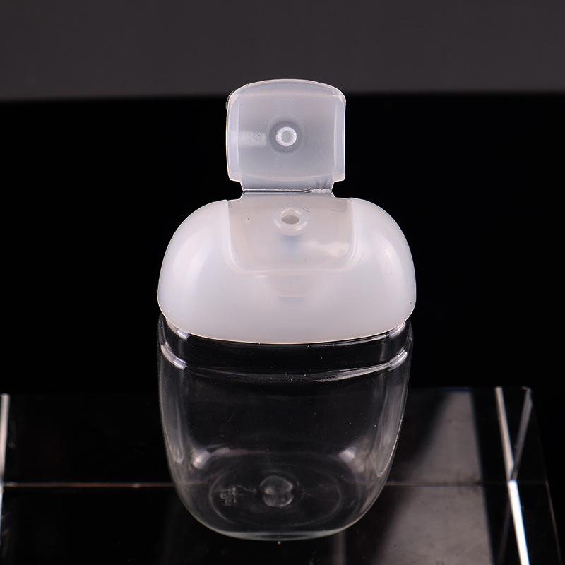 30ml hand sanitizer empty PET plastic half round bottles children carry cute portable disinfectant water bottle