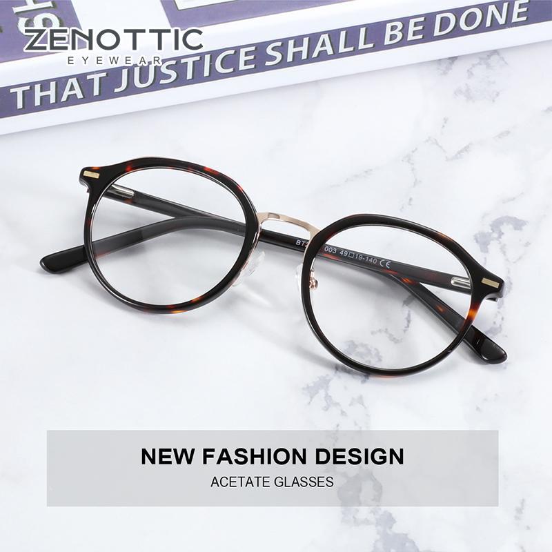 ZENOTTIC Vintage Acetate Round Glasses Frames Clear Lens Optical Myopia Spectacle Frame Prescription Eyeglasses Tortoise Eyewear1
ZENOTTIC Vintage Acetate Round Glasses Frames Clear Lens Optical Myopia Spectacle Frame Prescription Eyeglasses Tortoise Eyewear1