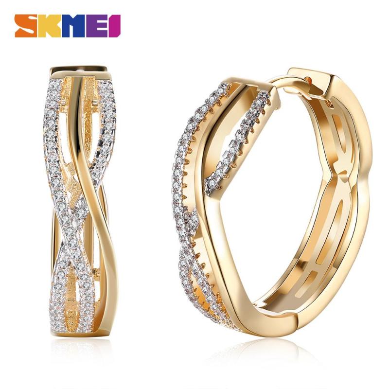 Hoop & Huggie SKMEI 1 Pair Fashion Rhinestone Dress Romantic Style Ring Earrings Big Circle Round For Women Jewelry Gifts LKN007
Hoop & Huggie SKMEI 1 Pair Fashion Rhinestone Dress Romantic Style Ring Earrings Big Circle Round For Women Jewelry Gifts LKN007