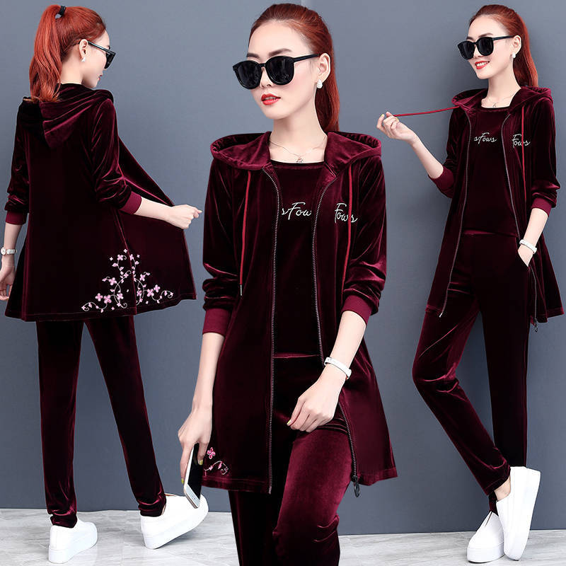 Three Conjoined Spring%autumn Parts with Hood T-shirt Top and Pants Training Women's Setting Elastic Belt Lazer 3 Set Piece Women Iz1t, Red
Three Conjoined Spring%autumn Parts with Hood T-shirt Top and Pants Training Women's Setting Elastic Belt Lazer 3 Set Piece Women Iz1t, Red