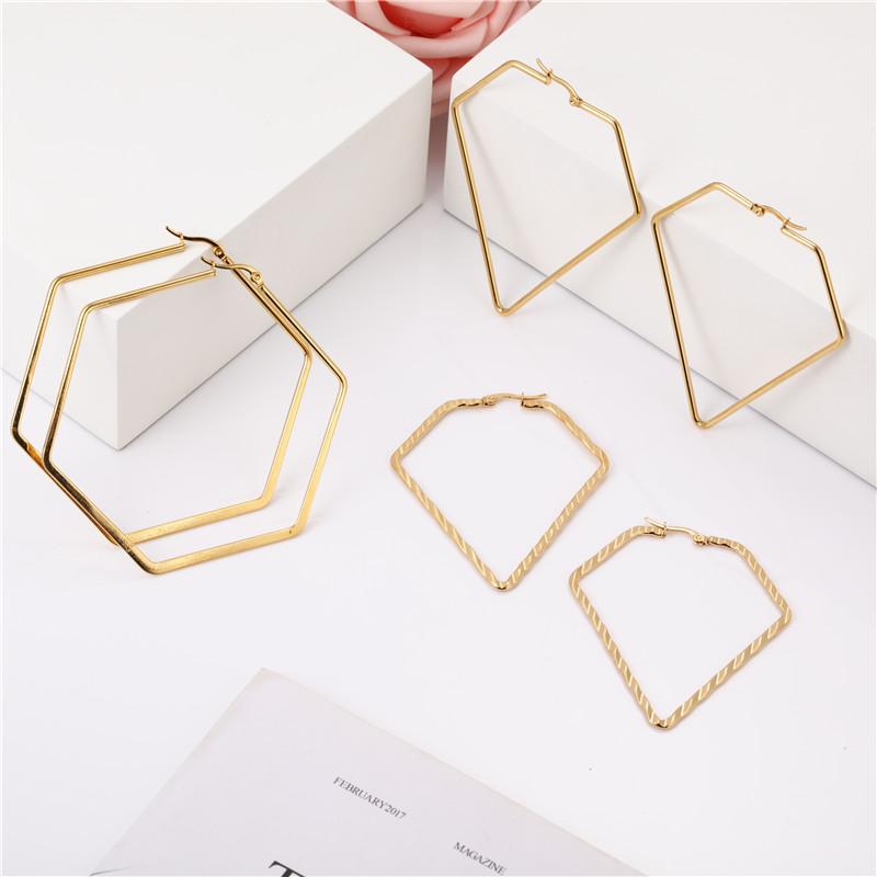 OUFEI Stainless Steel Jewelry Woman Accessories Geometric Earrings For Women Hoop Earings Fashion Jewelry Free Shipping
OUFEI Stainless Steel Jewelry Woman Accessories Geometric Earrings For Women Hoop Earings Fashion Jewelry Free Shipping