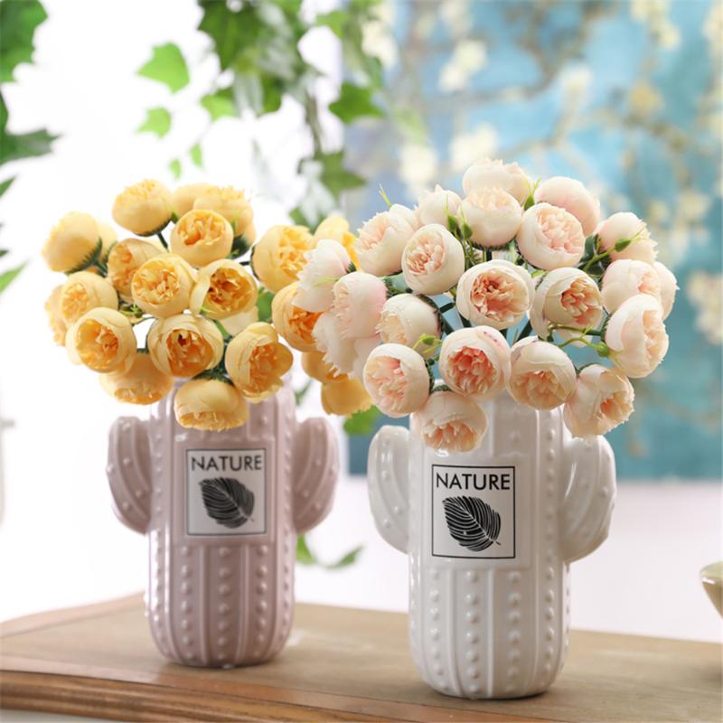 Artificial Flowers 27 Heads 1 Bundle White Rose Bouquet Polyester Silk Roses Pink Wedding Home Decoration Fake Plants Flower
Artificial Flowers 27 Heads 1 Bundle White Rose Bouquet Polyester Silk Roses Pink Wedding Home Decoration Fake Plants Flower