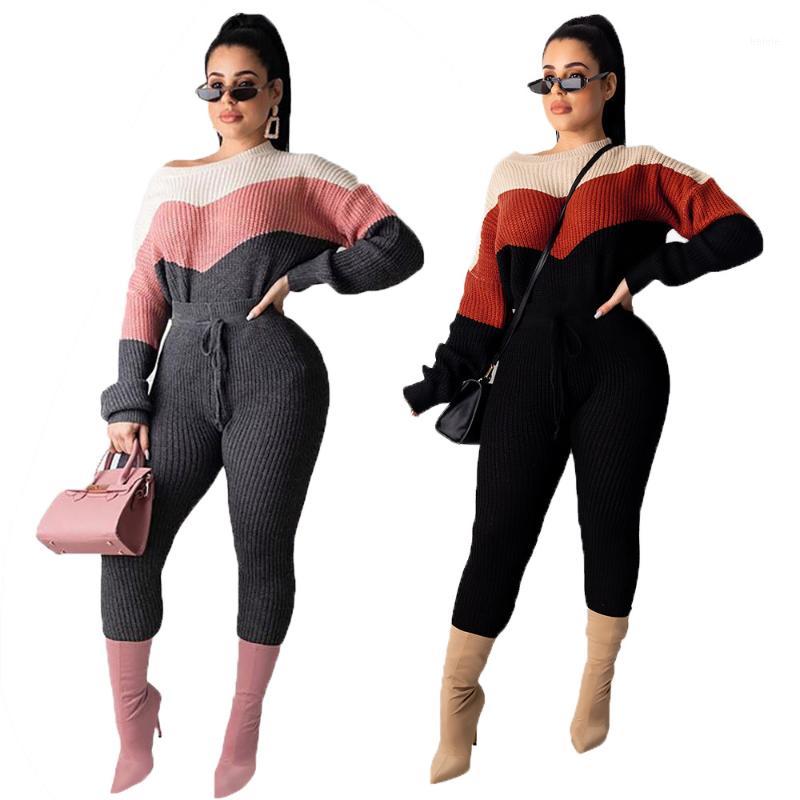 Womens Knitted Two Piece Sets in 2 Colors Contrast Color Knitting Tops and Pants Set Crewneck Sweaters Outfits for Spring Autumn1, Pink
Womens Knitted Two Piece Sets in 2 Colors Contrast Color Knitting Tops and Pants Set Crewneck Sweaters Outfits for Spring Autumn1, Pink