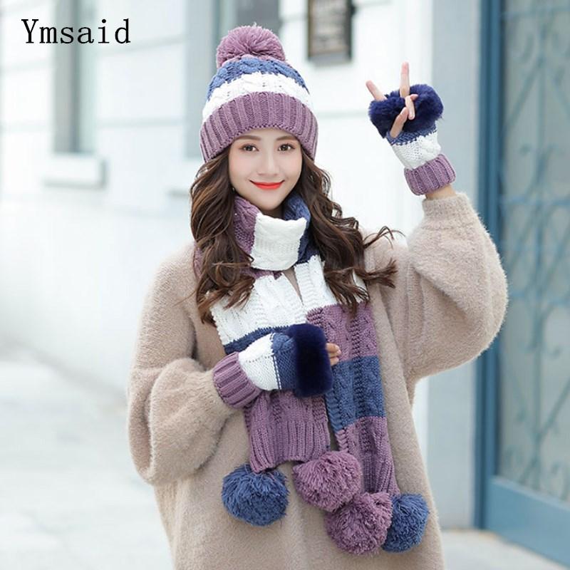 Woman Winter Hat And Gloves Sets Fashion Woolen Hat Scarf Gloves Set Sweet Girl Scarf Set For Female Warm Knitted 11.11, Wine red hat scarf
Woman Winter Hat And Gloves Sets Fashion Woolen Hat Scarf Gloves Set Sweet Girl Scarf Set For Female Warm Knitted 11.11, Wine red hat scarf