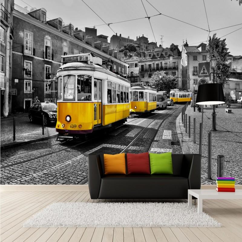 Dropship Custom Retro Nostalgic European Street Yellow Tram Black White Mural Background Wall Living Room Restaurant Wallpaper, As pic
Dropship Custom Retro Nostalgic European Street Yellow Tram Black White Mural Background Wall Living Room Restaurant Wallpaper, As pic