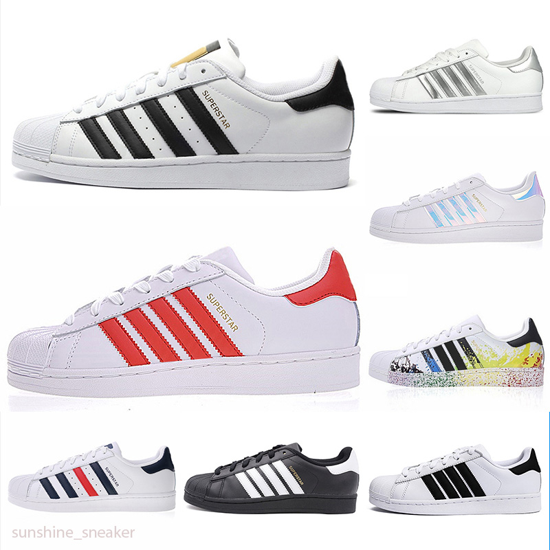 2018 Original White Hologram Iridescent Junior Gold Superstars Sneakers Originals Super Star Women Men Sports Casual Shoes 36-45, Black;brown
2018 Original White Hologram Iridescent Junior Gold Superstars Sneakers Originals Super Star Women Men Sports Casual Shoes 36-45, Black;brown