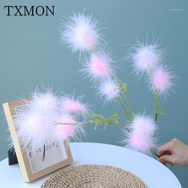 Charming 1m 11 heads feather ball simulation fake flower high-grade wedding artificial flowers home hotel decoration hair ball1, Blue
Charming 1m 11 heads feather ball simulation fake flower high-grade wedding artificial flowers home hotel decoration hair ball1, Blue