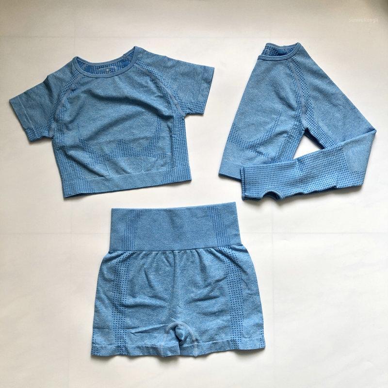 3pcs Women Sport Suit Vital Seamless Yoga Set Nylon Fitness Short Sleeve Crop Top Shirts Leggings Shorts Workout Clothes Gym Set1, Coral red set
3pcs Women Sport Suit Vital Seamless Yoga Set Nylon Fitness Short Sleeve Crop Top Shirts Leggings Shorts Workout Clothes Gym Set1, Coral red set