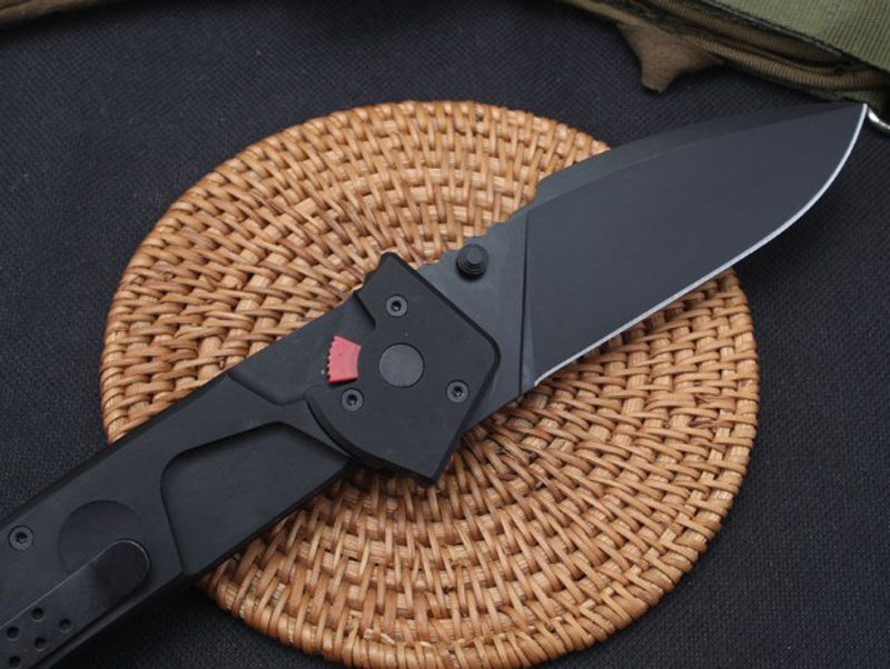 Top Quality MF1 Survival Tactical Folding Knife N690 Black Drop Point Blade CNC 6061-T6 Handle Pocket Knives With Retail Box