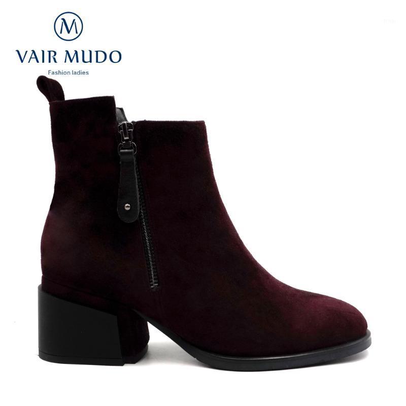VAIR MUDO Ankle Boots Shoes Elegant Women Thick Heel Genuine Leather High Quality Sexy Worker Wool Warm Resist the cold BootDX991, Red short plush
VAIR MUDO Ankle Boots Shoes Elegant Women Thick Heel Genuine Leather High Quality Sexy Worker Wool Warm Resist the cold BootDX991, Red short plush