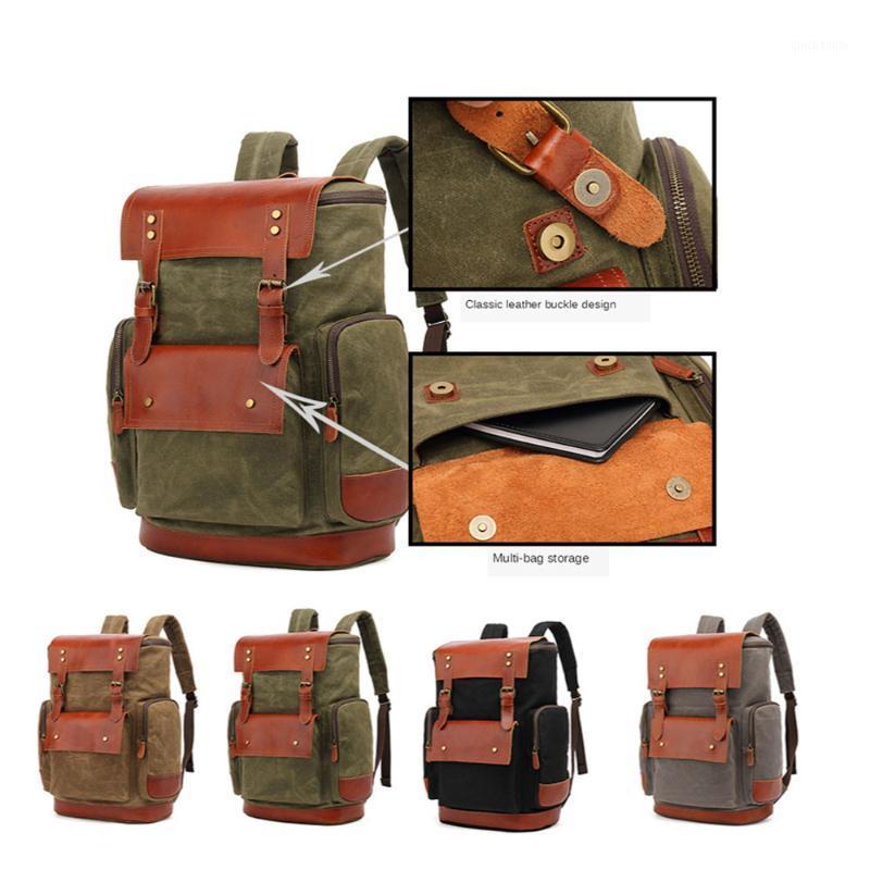 New Multifunction Fashion Men Backpack Vintage Canvas Backpack Leather School Bag Neutral Portable Wearproof Travel Bag1, Bk
New Multifunction Fashion Men Backpack Vintage Canvas Backpack Leather School Bag Neutral Portable Wearproof Travel Bag1, Bk