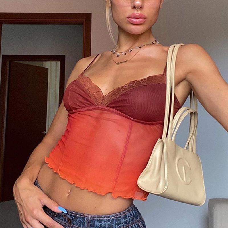 Women Ladies Sexys Casual Lace Sling See-Through V-Neck Pleated Vest For 2021fashion Style A66, Purple
Women Ladies Sexys Casual Lace Sling See-Through V-Neck Pleated Vest For 2021fashion Style A66, Purple