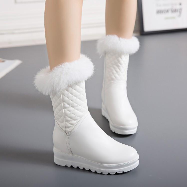 PXELENA Plus Size 34-43 Women Snow Boots Faux Fur Flat Platform Round Toe Warm Ankle Boots Female Footwear 2020 Winter White New, Black
PXELENA Plus Size 34-43 Women Snow Boots Faux Fur Flat Platform Round Toe Warm Ankle Boots Female Footwear 2020 Winter White New, Black