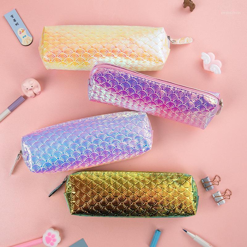 Magic Color Laser Pencil Case Creative New 2020 fish scale shape student stationery storage bag Purple pencilcas school supplies1
Magic Color Laser Pencil Case Creative New 2020 fish scale shape student stationery storage bag Purple pencilcas school supplies1
