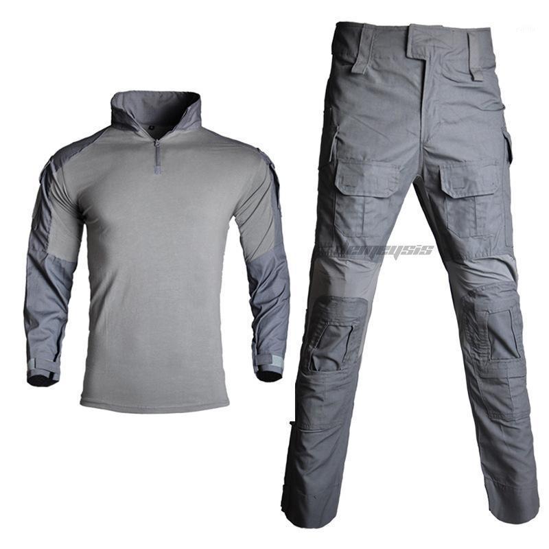 Hunting Training Uniform Tactical Shooting Long Sleeve Cs Clothes Army Camo Combat Shirt Pants with Knee Pads1, Grey
Hunting Training Uniform Tactical Shooting Long Sleeve Cs Clothes Army Camo Combat Shirt Pants with Knee Pads1, Grey