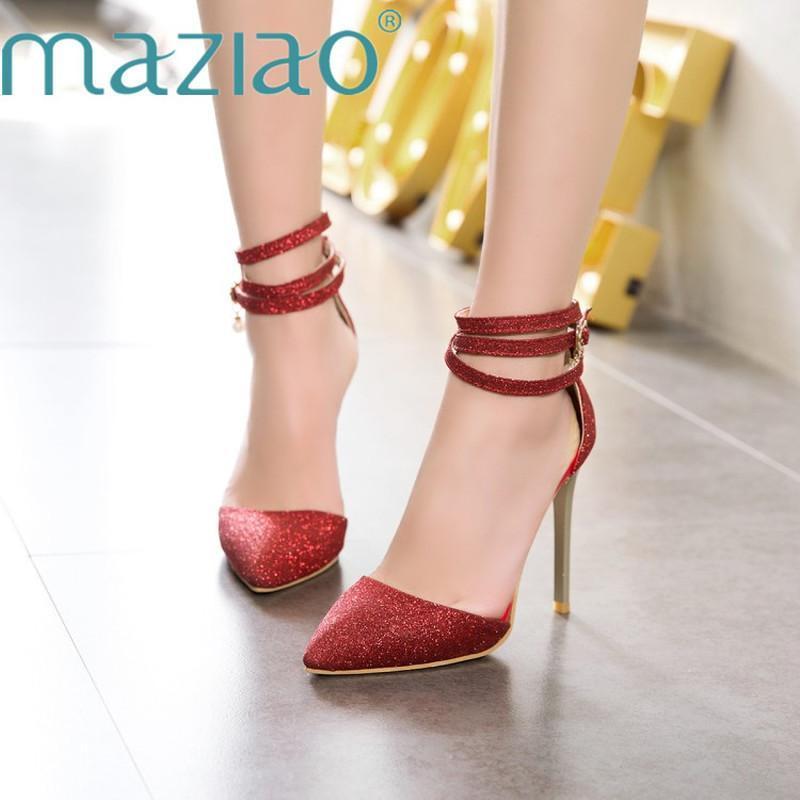 MAZIAO Women Fashion Thin High Heels Pumps Summer Heeled Bling Silver Ladies Girl Prom Party Wedding Dress Shoes Size 31-501, Gold
MAZIAO Women Fashion Thin High Heels Pumps Summer Heeled Bling Silver Ladies Girl Prom Party Wedding Dress Shoes Size 31-501, Gold