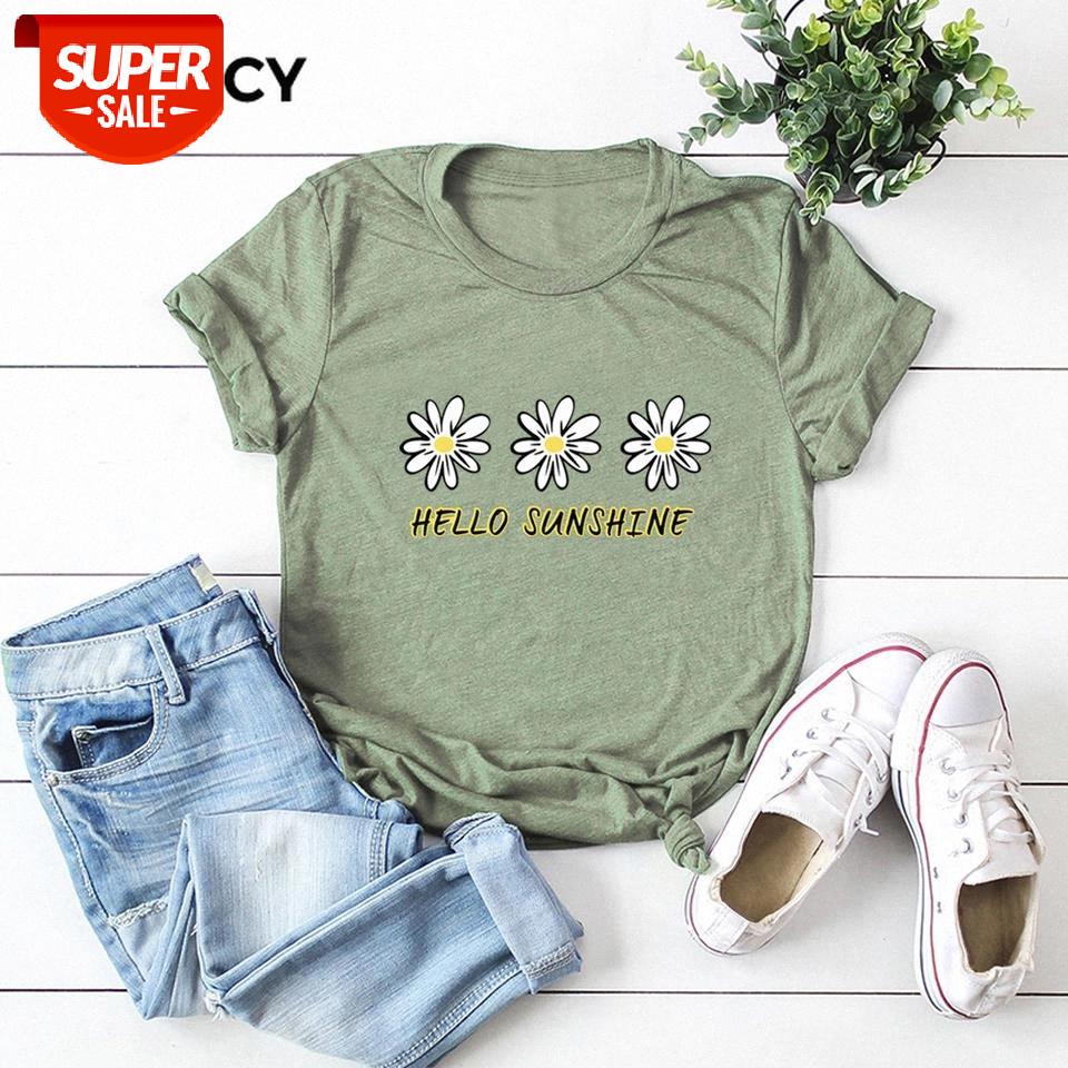 JFUNCY Hello Sunshine New Sunflowers T-shirts Women Summer Cotton Tee Shirts Woman Short Sleeve Tops Plus Size Casual T Shirt #Mw3a, White
JFUNCY Hello Sunshine New Sunflowers T-shirts Women Summer Cotton Tee Shirts Woman Short Sleeve Tops Plus Size Casual T Shirt #Mw3a, White