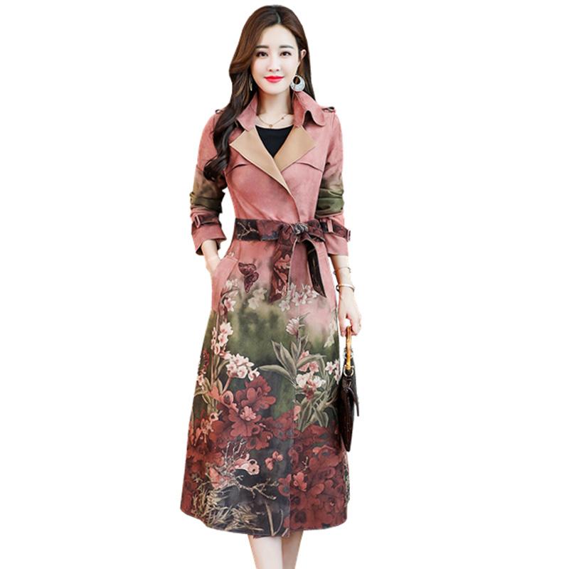 2020 new suede Trench Coat Casual women's long Outerwear loose clothes for lady with belt spring autumn fashion high quality, Photo color 1
2020 new suede Trench Coat Casual women's long Outerwear loose clothes for lady with belt spring autumn fashion high quality, Photo color 1