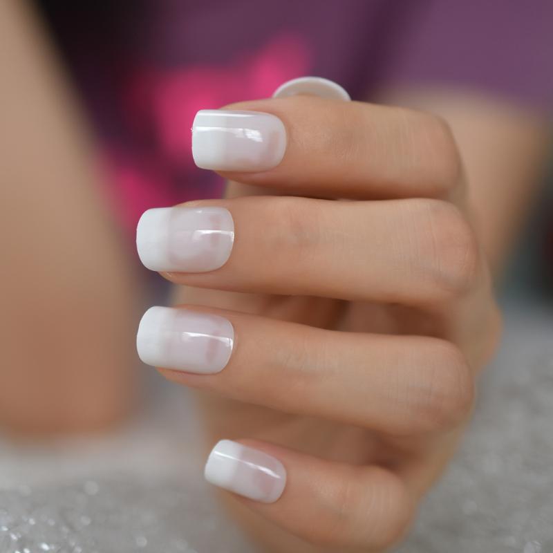 24pcs Ombre Jelly White French Fake Nails Squoval Square UV False Press on Nails for Girl Full Cover Finger Wear Nail Art Tips, Z919
24pcs Ombre Jelly White French Fake Nails Squoval Square UV False Press on Nails for Girl Full Cover Finger Wear Nail Art Tips, Z919