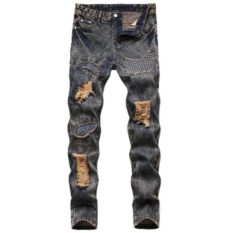 2020 Europe Jeans Men Patch hole personality Plus size 7XL Denim pants Man Straight Jeans w1147, Photo
2020 Europe Jeans Men Patch hole personality Plus size 7XL Denim pants Man Straight Jeans w1147, Photo