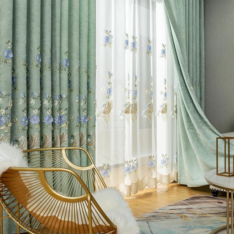 Embossed European Embroidery Shading Curtains for Living Dining Room Bedroom, Tulle
Embossed European Embroidery Shading Curtains for Living Dining Room Bedroom, Tulle