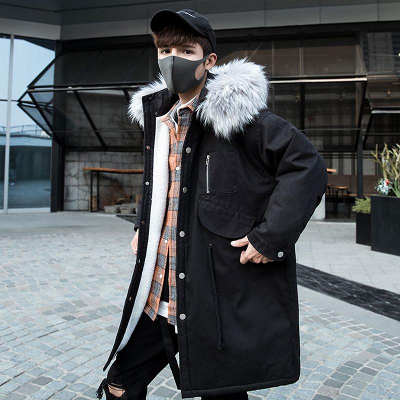 JUSTAR Men's autumn and winter new medium length large wool collar cotton padded clothes fashionable loose casual coat, Black
JUSTAR Men's autumn and winter new medium length large wool collar cotton padded clothes fashionable loose casual coat, Black