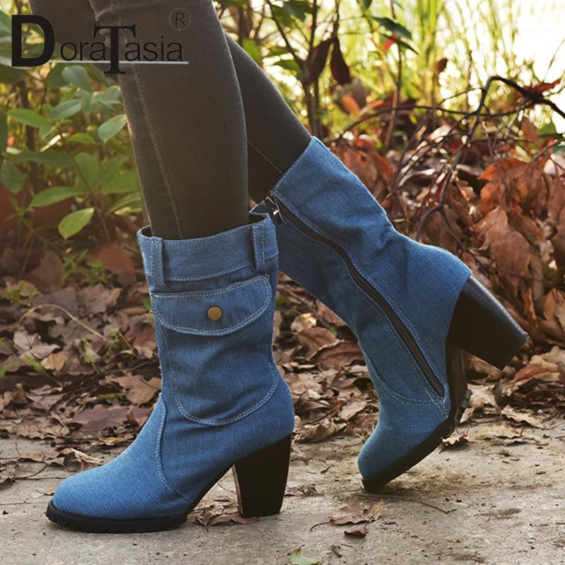 DORATASIA Female Elegant Zipper Spring Round Toe Winter Boots Zipper Boots Women High Heels Fashion Designer Shoes Woman1, Black
DORATASIA Female Elegant Zipper Spring Round Toe Winter Boots Zipper Boots Women High Heels Fashion Designer Shoes Woman1, Black