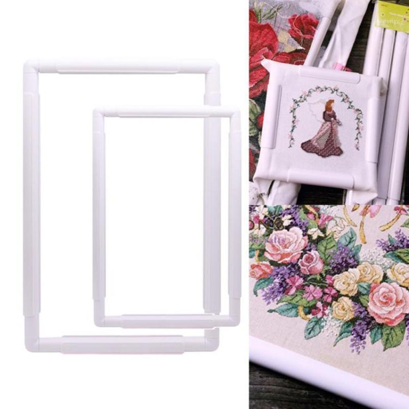 

Embroidery Frame Set Square Shape Plastic Cross Stitch Craft Tool Clip Type Frame Hoop Sewing Craft DIY Tools Sewing Tool1