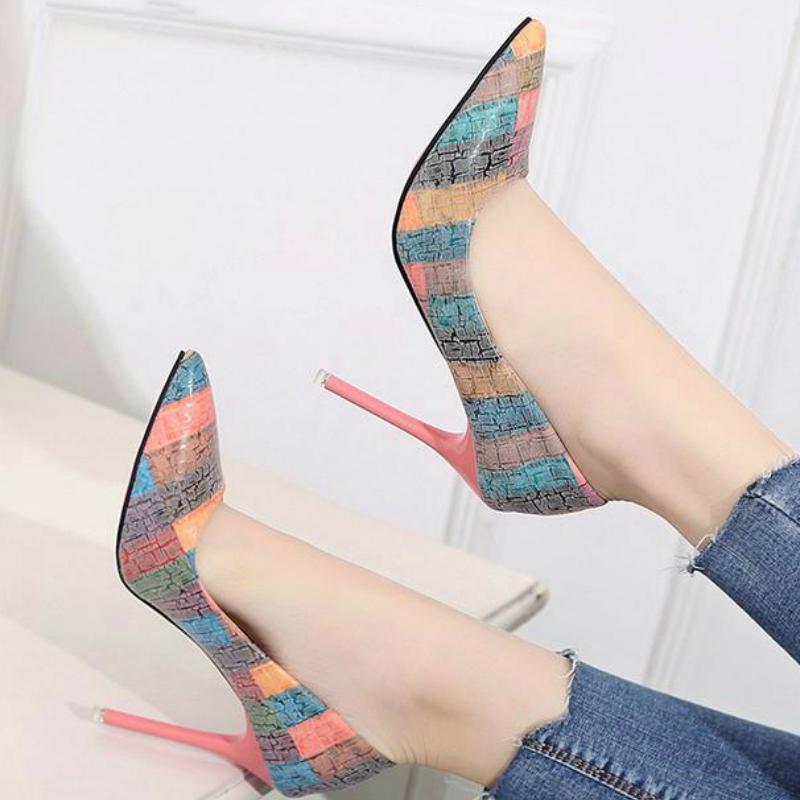 2021 Spell Color Women Pumps High Heels Shoes Point Toe Female Summer Patent Leather Wedding Woman Gladiator Plus Size 35-421, Pink
2021 Spell Color Women Pumps High Heels Shoes Point Toe Female Summer Patent Leather Wedding Woman Gladiator Plus Size 35-421, Pink
