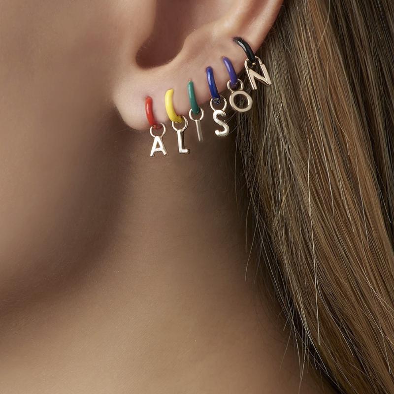 2020 Fashion DIY Lock Key Heart 1-9 Number 26 Letters Charm Initial Earrings Colorful Enamel Small Huggie Earrings For Women
2020 Fashion DIY Lock Key Heart 1-9 Number 26 Letters Charm Initial Earrings Colorful Enamel Small Huggie Earrings For Women