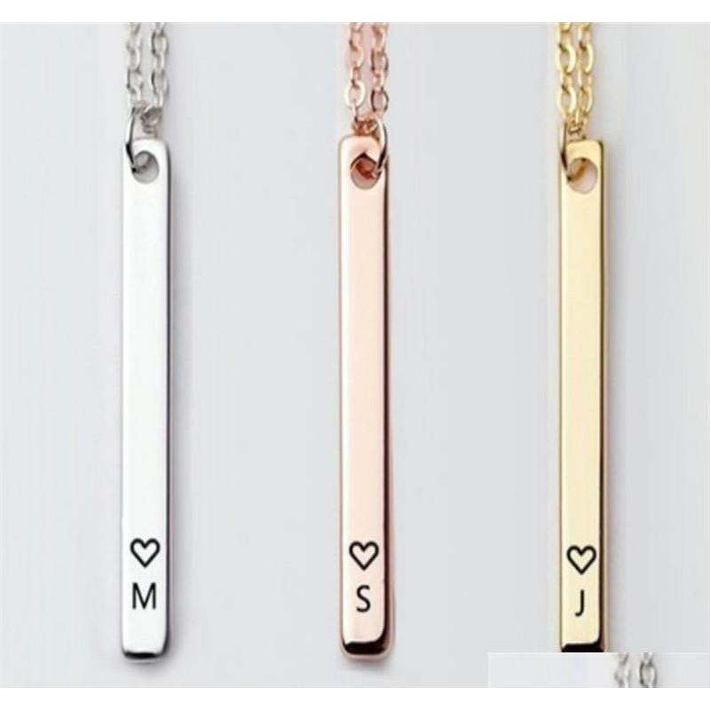 Letter Necklace Fashion Initial Letters A-Z Alphabet Bar Love Pendant Necklace Silver Rose Gold Gold Color Women Men Jewelry Nj0Om
Letter Necklace Fashion Initial Letters A-Z Alphabet Bar Love Pendant Necklace Silver Rose Gold Gold Color Women Men Jewelry Nj0Om