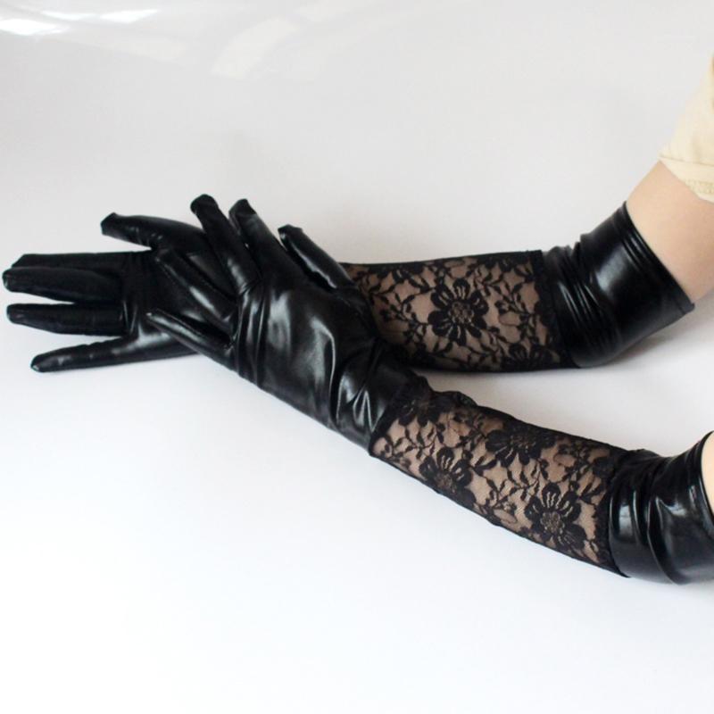 Sexy Lace Gloves Long Paragraph Ceremonial Glove Accessories Leather Stitching Nightclub Black Clothing Decoration Patent Casual1
Sexy Lace Gloves Long Paragraph Ceremonial Glove Accessories Leather Stitching Nightclub Black Clothing Decoration Patent Casual1