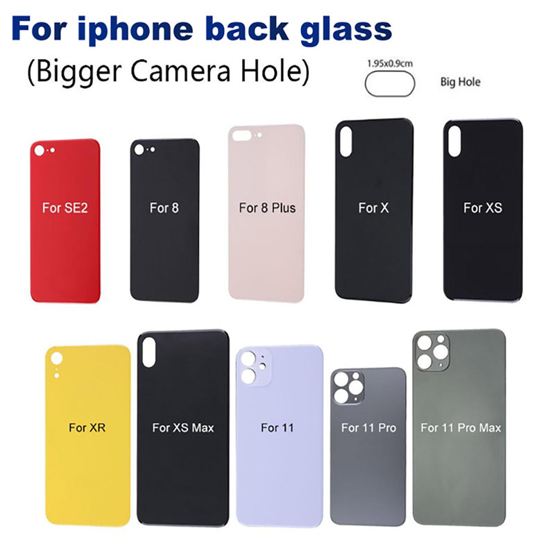 For iPhone 11 11 pro 8 8 plus X XS MAX battery glass back glass replacement back cover housing big hole camera glass
For iPhone 11 11 pro 8 8 plus X XS MAX battery glass back glass replacement back cover housing big hole camera glass