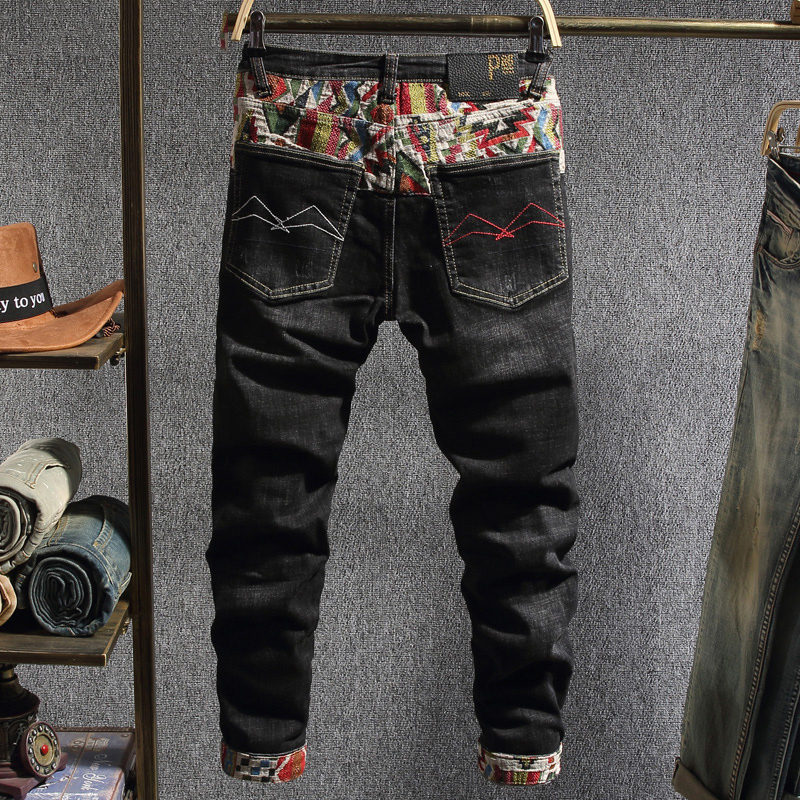 2021 New Japanese Style Fashion Men Jeans Patchwork Designer Slim Fit Elastic Ripped Denim Pencil Pants Homme Streetwear Hip Hop Trousers Jb, 863 black
2021 New Japanese Style Fashion Men Jeans Patchwork Designer Slim Fit Elastic Ripped Denim Pencil Pants Homme Streetwear Hip Hop Trousers Jb, 863 black