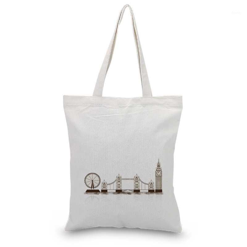 Building pattern handbag canvas handbag text DIY foldable shopping bag print customized printing daily use Reusable1, Black
Building pattern handbag canvas handbag text DIY foldable shopping bag print customized printing daily use Reusable1, Black