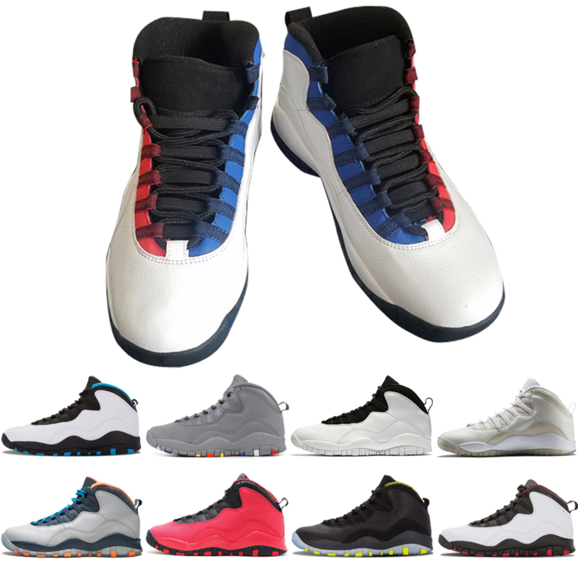 New arrivals 10 10s Men Basketball Shoes cement Tinker black white Chicago Powder Blue red 10s mens Nakeskin s Sneaker, Steel grey
New arrivals 10 10s Men Basketball Shoes cement Tinker black white Chicago Powder Blue red 10s mens Nakeskin s Sneaker, Steel grey