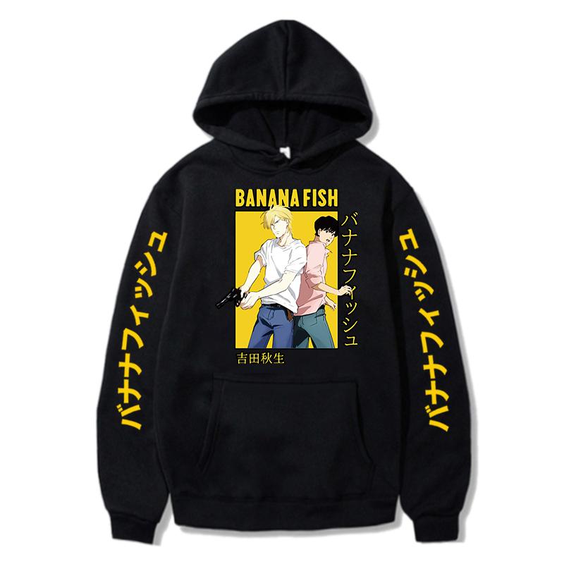 Men's Hoodies & Sweatshirts Banana Fish Anime Hoodie Men/Women Fashion Harajuku Sweatshirt Pullover Streetwear Clothes, Black
Men's Hoodies & Sweatshirts Banana Fish Anime Hoodie Men/Women Fashion Harajuku Sweatshirt Pullover Streetwear Clothes, Black