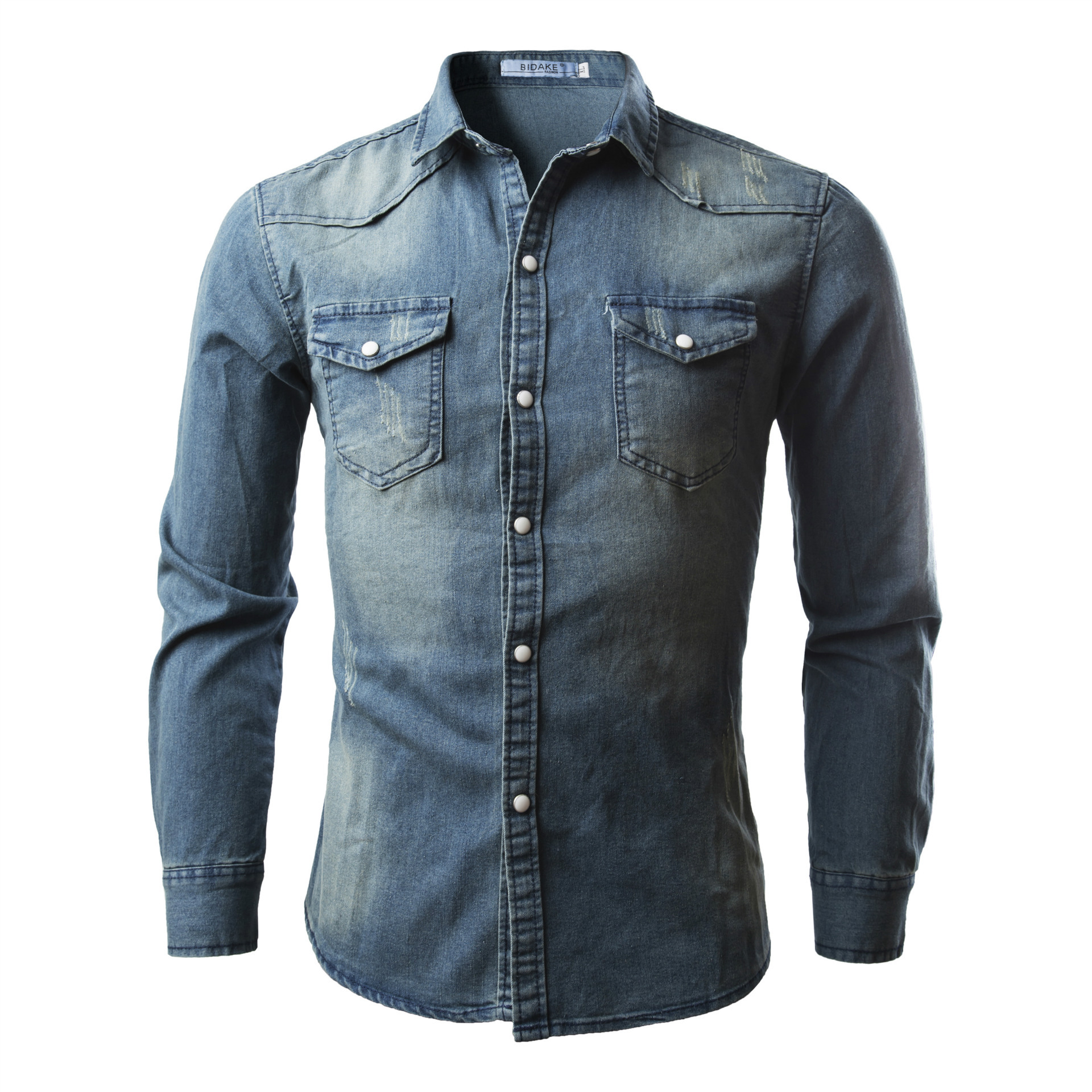 Men's Trendy Shirts Double Pocket Men Casual Long Sleeve Denim Shirt Four Colors Casual Comfortable Mens Clothing Hot Sale, Blue
Men's Trendy Shirts Double Pocket Men Casual Long Sleeve Denim Shirt Four Colors Casual Comfortable Mens Clothing Hot Sale, Blue